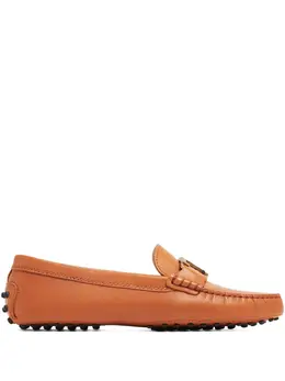 Tod's: Светлые лоферы  Gommino