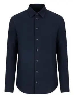 Emporio Armani: Синяя рубашка 