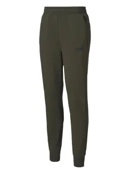PUMA: Зелёные брюки  Essentials