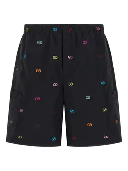 Gucci: Чёрные шорты  GG