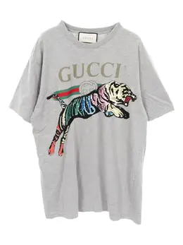 Gucci Pre-Owned: Футболка с блёстками 