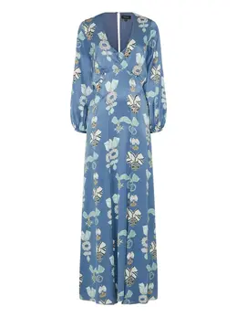 Temperley London: Платье с принтом 