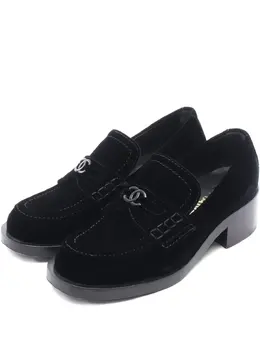 CHANEL Pre-Owned: Чёрные лоферы 