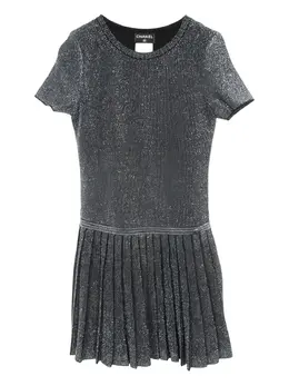 CHANEL Pre-Owned: Плиссированное платье 