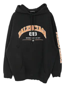 Balenciaga Pre-Owned: Чёрная толстовка 