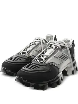 Prada Pre-Owned: Чёрные кроссовки 