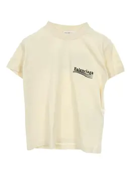 Balenciaga Pre-Owned: Бежевая футболка 