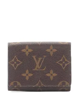 Louis Vuitton Pre-Owned: Коричневый картхолдер 