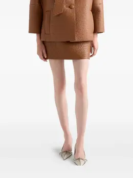 Prada: Кожаная юбка 