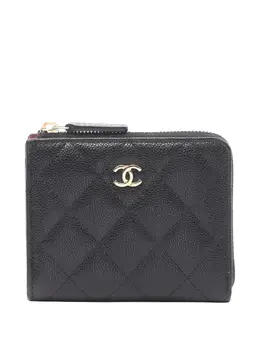 CHANEL Pre-Owned: Чёрный кошелёк 