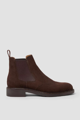 Loro Piana: Коричневые ботинки 