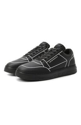 Emporio Armani: Чёрные кеды 