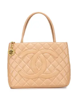 CHANEL Pre-Owned: Коричневая сумка-шоппер 