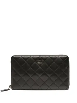 CHANEL Pre-Owned: Чёрный кошелёк 