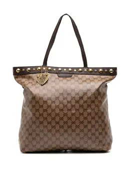 Gucci Pre-Owned: Коричневая сумка-шоппер 