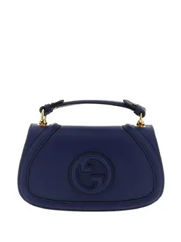 Gucci: Голубая сумка-шоппер 