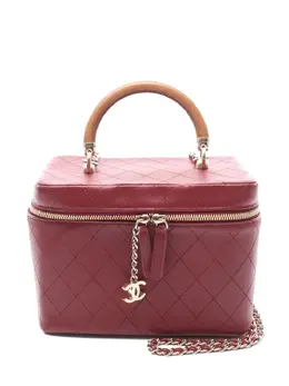 CHANEL Pre-Owned: Бордовая сумка 