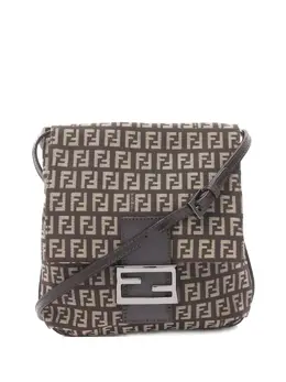 Fendi Pre-Owned: Тёмная сумка 