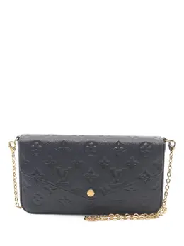 Louis Vuitton Pre-Owned: Чёрный клатч 