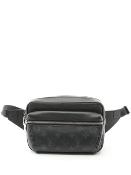 Louis Vuitton Pre-Owned: Чёрная поясная сумка 
