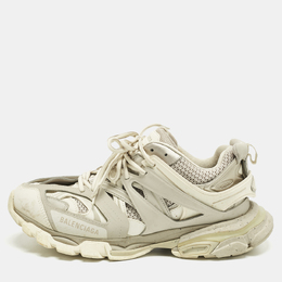 Balenciaga: Белые кроссовки  Track