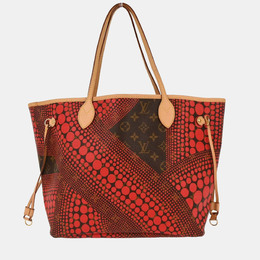 Louis Vuitton: Коричневая сумка-шоппер  Neverfull MM