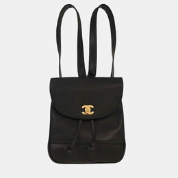 Chanel: Чёрный рюкзак 