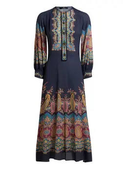ETRO: Платье с принтом 