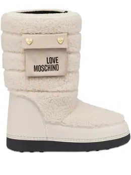 Love Moschino: Белые ботинки 