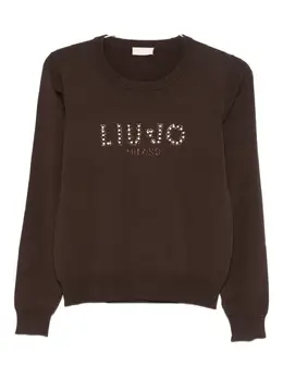 LIU JO: Коричневый свитер 