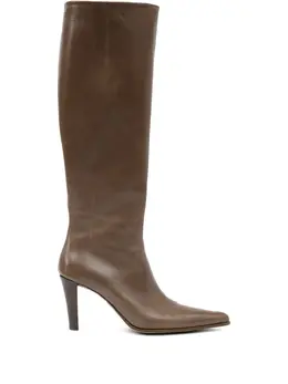 MM6 Maison Margiela: Коричневые сапоги 