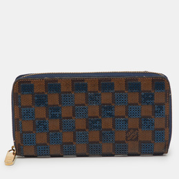 Louis Vuitton: Коричневый кошелёк  Zippy