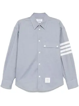 Thom Browne: Рубашка  4-Bar в полоску
