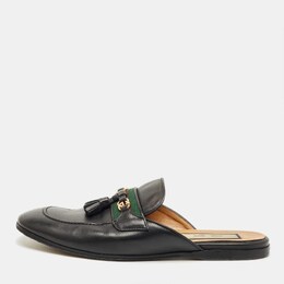 Gucci: Чёрные сабо  Princetown