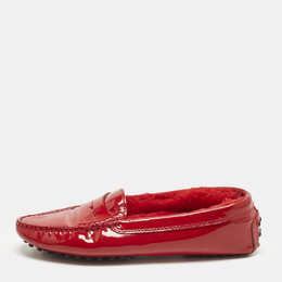 Tod's: Красные мокасины 