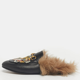 Gucci: Чёрные сабо  Princetown