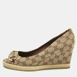 Gucci: Бежевые туфли  Horsebit