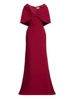 Elie Saab: Платье с v-образным вырезом 