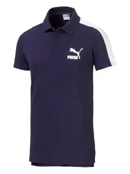 PUMA: Голубое поло  Iconic T7