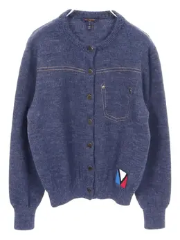 Louis Vuitton Pre-Owned: Голубой кардиган 