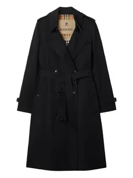 Burberry: Двубортный плащ 