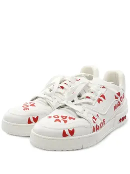 Louis Vuitton Pre-Owned: Белые кроссовки 