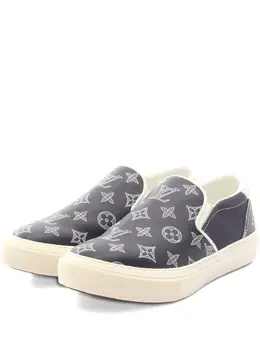 Louis Vuitton Pre-Owned: Тёмные мокасины 