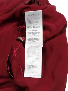Gucci Pre-Owned: Платье с растительным принтом 