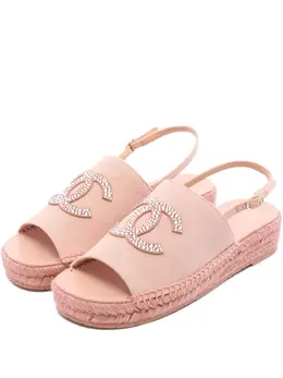 CHANEL Pre-Owned: Светлые мокасины 