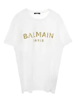 Balmain: Футболка с принтом 