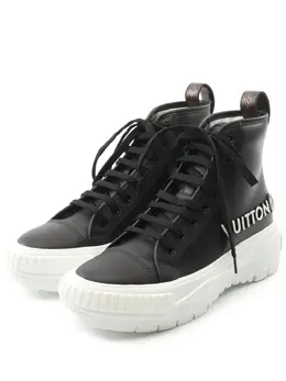 Louis Vuitton Pre-Owned: Чёрные кроссовки 