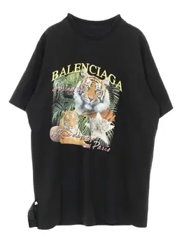 Balenciaga Pre-Owned: Футболка с тигровым принтом 