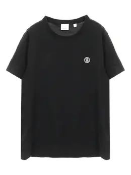 Burberry Pre-Owned: Чёрная футболка 