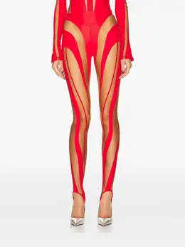 Mugler: Красные легинсы 